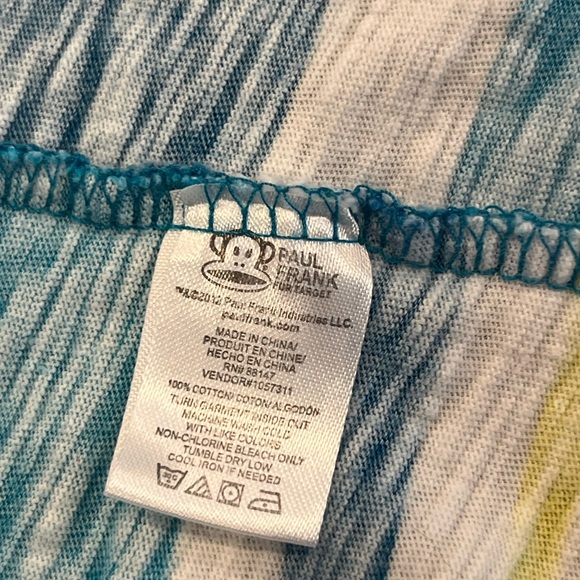 Vintage Y2K Paul Frank Women’s Striped Lightweight Robe Sleepwear Size L/XL - Picture 9 of 11